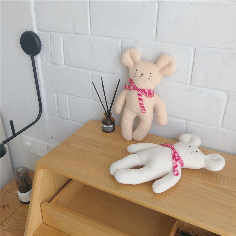 Beruhigendes Baby-Schlafspielzeug, kleine Bärenmaus, Bambi-Hirsch, Kindergeschenkpuppe_voghion.com