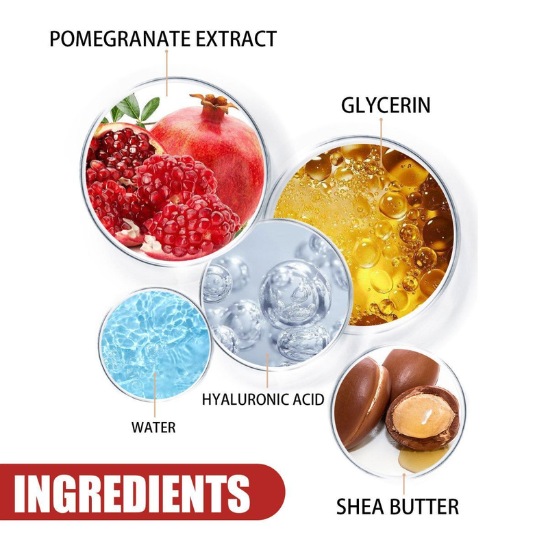 Pomegranate Eye Cream to lighten fine lines crow's feet, moisturize, tighten and care for skin around the eyes_voghion.com