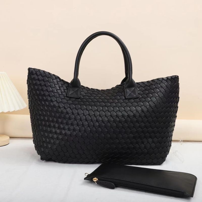 Handbag Trend Hand Woven Vegetable Blue Son Large Capacity Carry-on Bag Woman_voghion.com