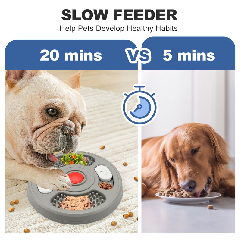 Neu Lecken Platte Verstecken Lebensmittel Haustier Spielzeug Langeweile Relief Training Intelligenz Langsam Feeder Abschließbar Hund_voghion.com