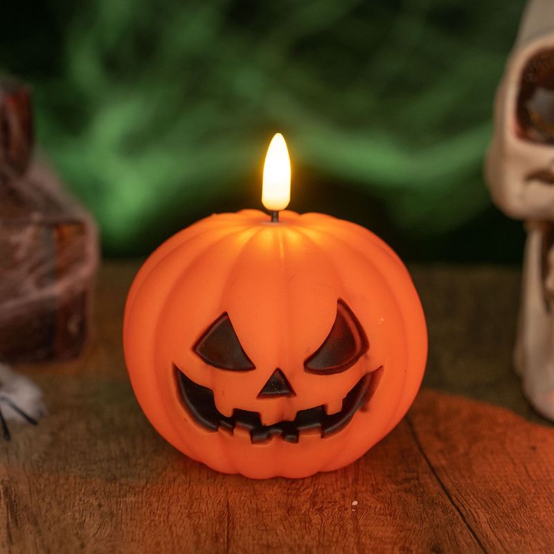 Halloween Decorations Glowing Pumpkin Candle Lights Dance Party Dress Up Desktop Ornaments Atmosphere Layout Props_voghion.com