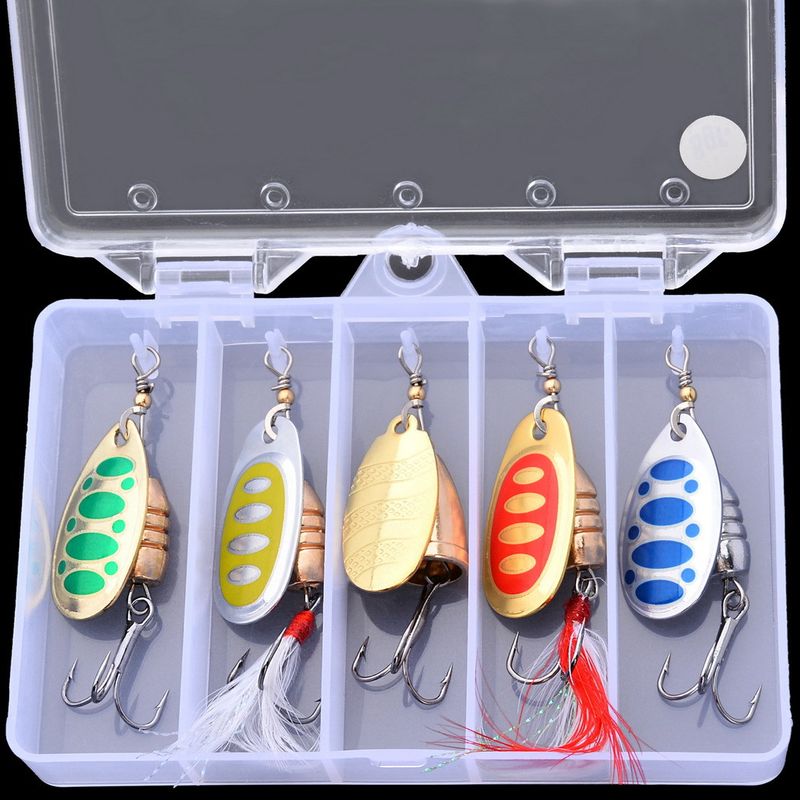 Composite Rotating Metal Sequin Lure Treble Hook Set Bionic Bait_voghion.com