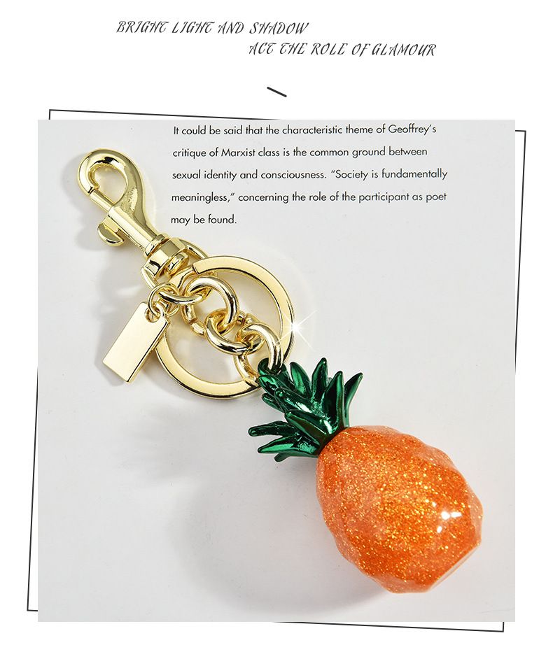 Selling Multi-Color Pineapple Fruit Bag Cherry Keychain Handbag Pendant Accessories_voghion.com