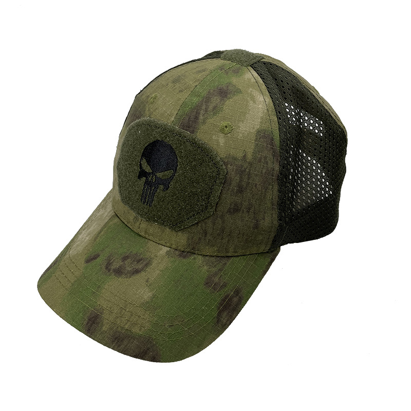 Men's Camo Seals Skull Tactical Caps for Women Summer Airsoft Military Outdoor Mesh Snapback Baseball Cap Sun Visor_voghion.com