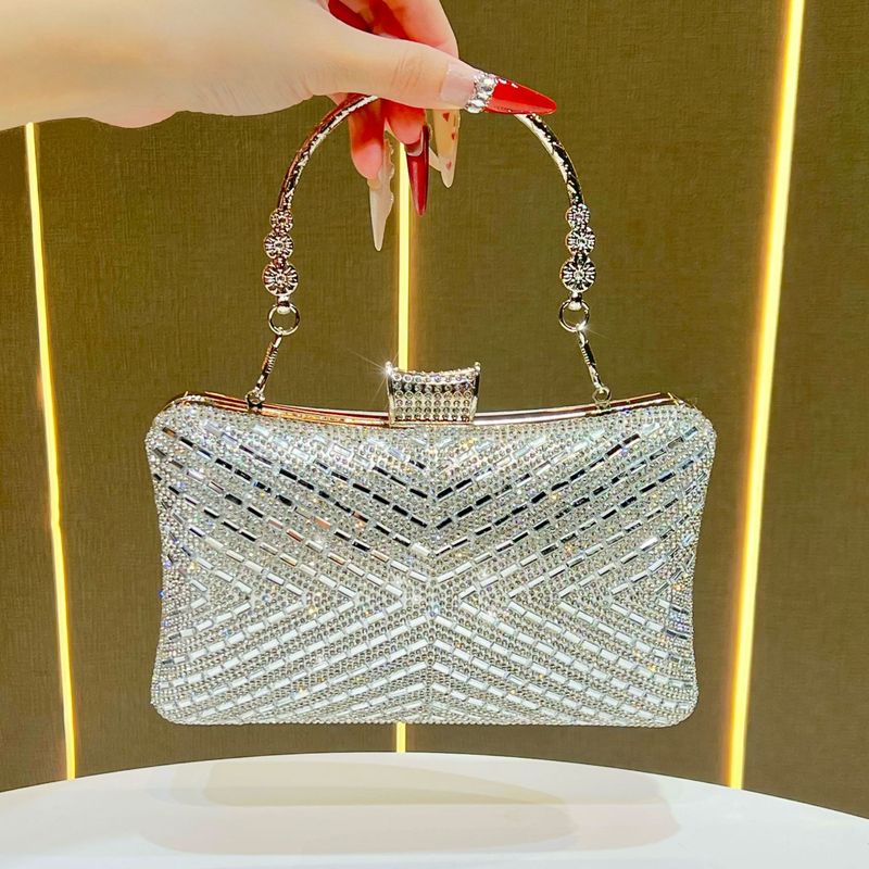 New Women's With Rhinestones, Ladies' Clutch Socialite Evening Bag, High-End Handbag, Single Shoulder Crossbody Bag_voghion.com