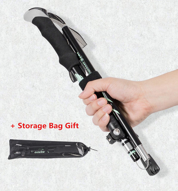 Ultralight Folding Multifunction Trekking Pole Portable Anti Shock Alpenstock Snow Walking Outdoor Climbing Hiking Stick_voghion.com