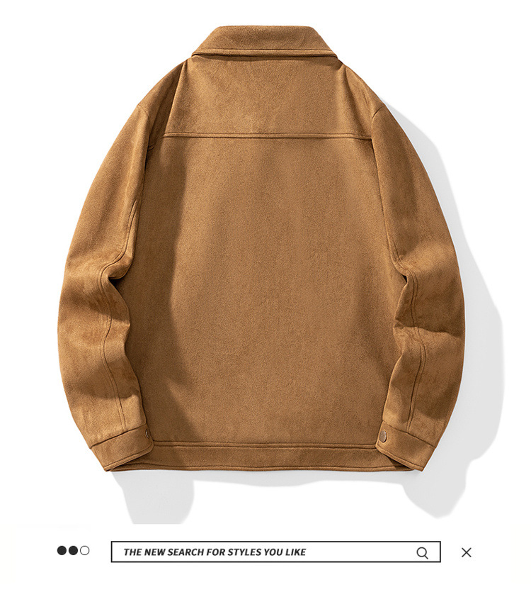 Suede Coat Men's New Winter Trend Lapel Jacket Men's Loose All-match Casual Top Men's_voghion.com