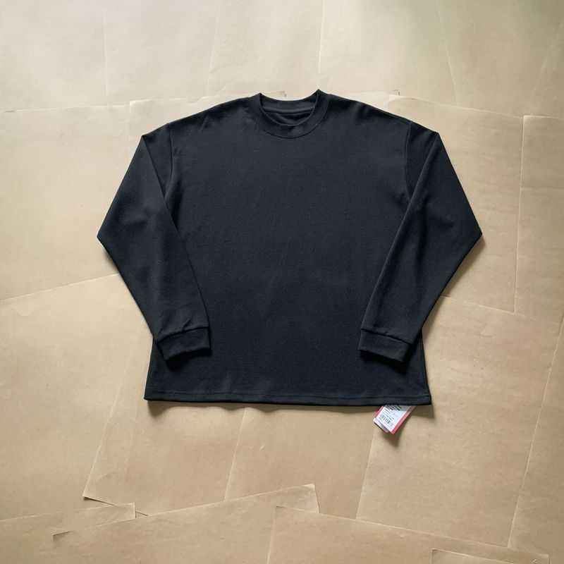 2025d Herbst Winter Solona Konstante Warme Leder Gebürstet Kleine Ausschnitt Basis Hemd Kurze T-Shirt Langarm Top Für Männer_voghion.com