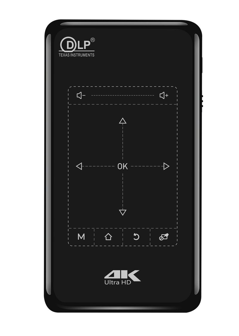 P9 Zweite Generation 1+8GB 4K HD DLP Mini Smart Micro Tragbarer Heimprojektor_voghion.com