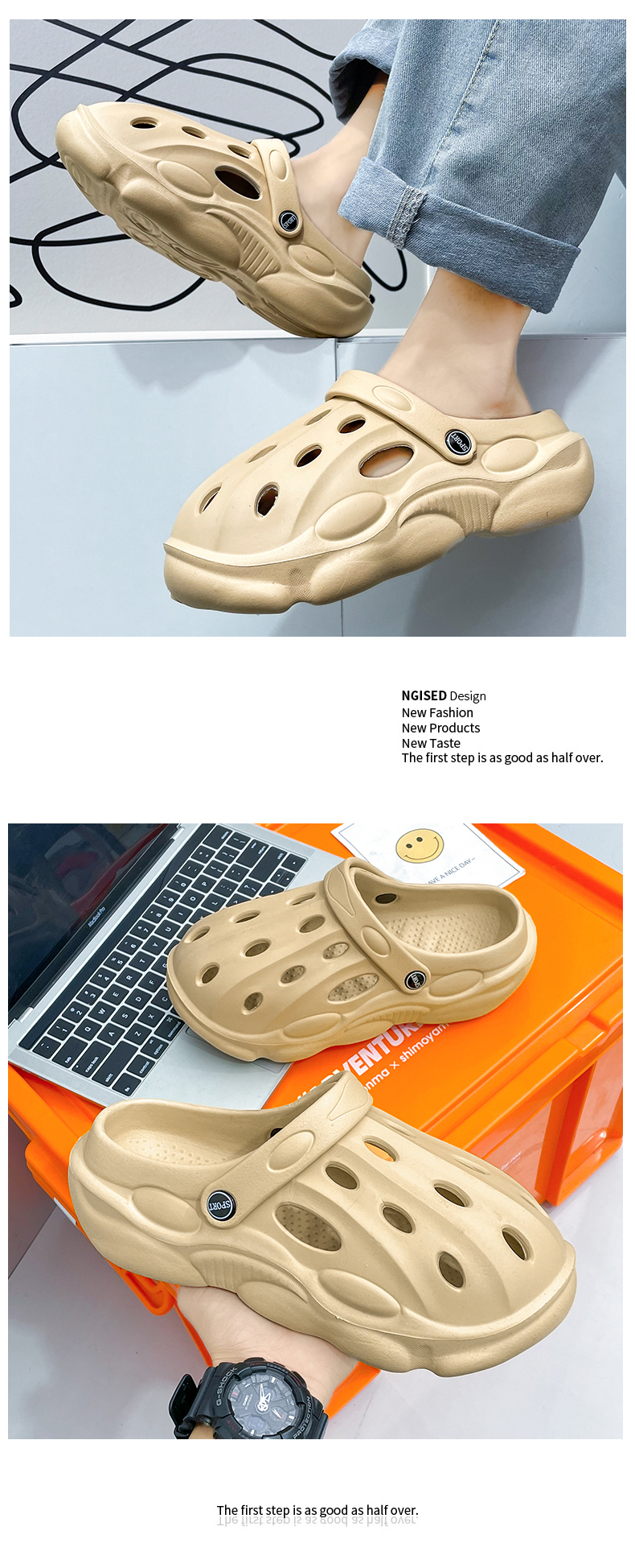 Mens Sliders Summer Beach Shower EVA Lightweight Pool Slides Bathroom House Slippes Sandals _voghion.com