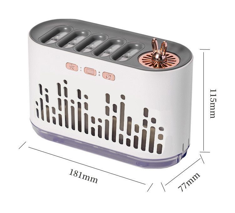 New Dynamic Sound Pickup Humidifier Essential Oil Aromatherapy Machine Desktop Flame Home Room Silent Bedroom Colorful_voghion.com