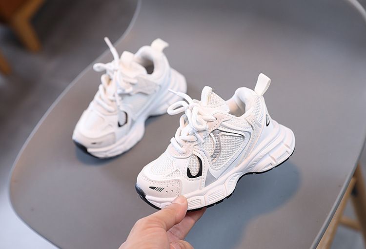 Spring and Autumn Children Sports Unisex Kids Sneakers Mesh Upper Breathable Basketball Shoes Tennis Casual Flats_voghion.com