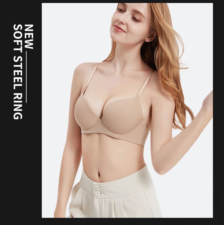 Fraen Plus Size Lingerie Nahtlos BH Fir Fraen Sammt Grouss Broscht Fir Kleng Broscht Ze weisen Anti-Häng Atmungsaktiv_voghion.com
