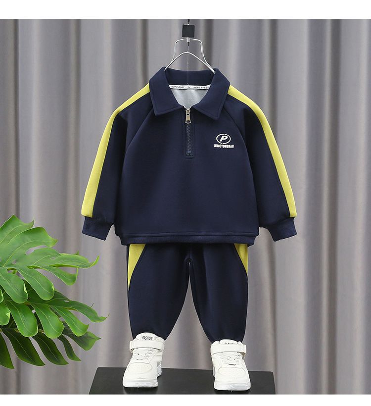 Sweatshirt-Set 2025 Neue Kinderkleidung und Herbststil für junge Jungen Stilvoller Frühlings-Sporttrend für Jungen_voghion.com