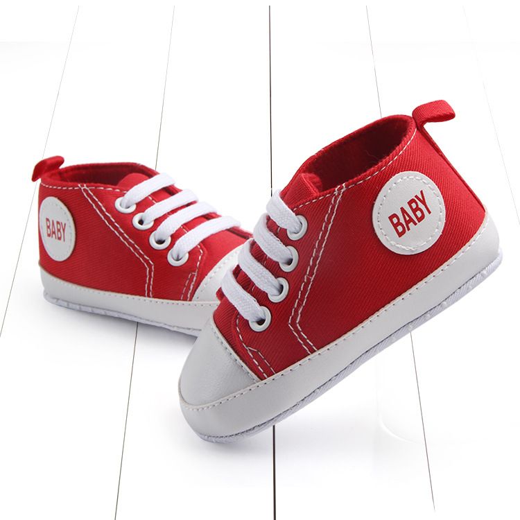 Zapatos de lona para caminar para bebés de 0 a 1 año con suela blanda para primavera y otoño 0106 Total_voghion.com
