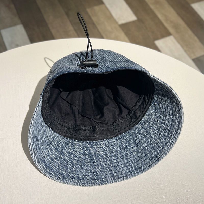 Cappello da sole estivo anti-ultravioletti da donna, con berretto in denim, semplice e versatile, nuovo cappello da pescatore_voghion.com