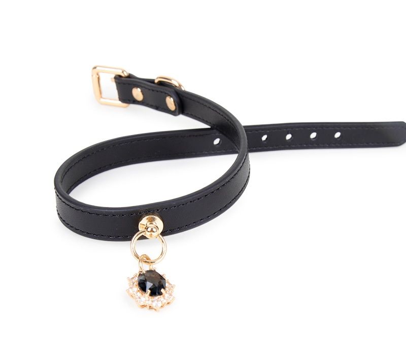 LuvBox Ciondolo SM Collare in Pelle Imbracatura per il Collo Maschio Femmina Addestramento Cane Catena Alternativa Giocattoli Sessuali Moda Abbinata_voghion.com