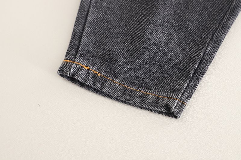 Abbigliamento per bambini primavera autunno 2025, edizione coreana, camicia casual a maniche lunghe, jeans, set da due pezzi, bello e_voghion.com
