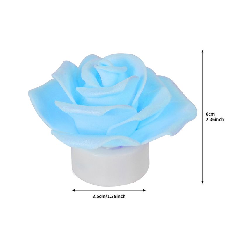 Bougie électronique créative en forme de rose, simulation lumineuse, multicolore, pour mariage, Saint-Valentin_voghion.com