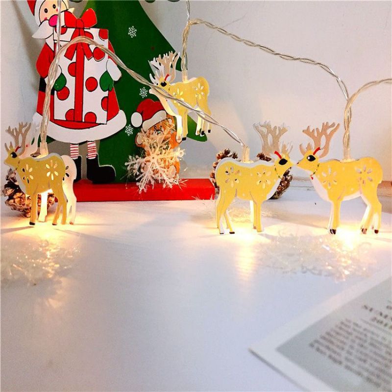 Smedejernsserie Julemanden Elg Snemand Alpakka Juletræ Lysklokke Julelysstreng_voghion.com