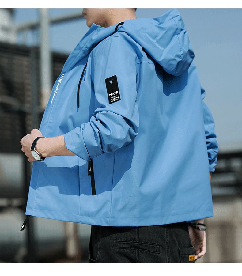 2024 Spring Fashion Thin Men's hooded Casual oversized men's jacket_voghion.com