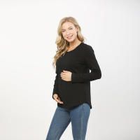 Långärmade gravidkläder för gravida kvinnor, amningströjor, mamma T-shirts, gratis leverans, höst_voghion.com