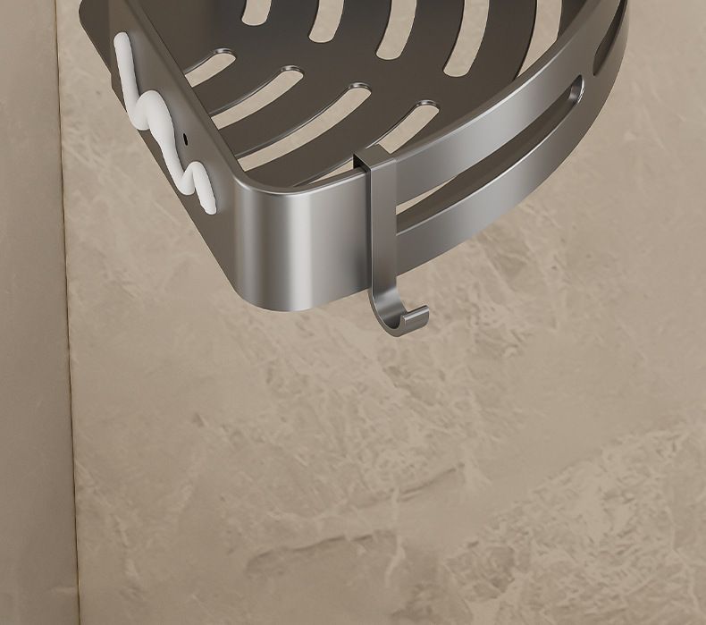 Estante de almacenamiento para baño, inodoro sin perforaciones, lavabo, estante de almacenamiento triangular montado en la pared_voghion.com