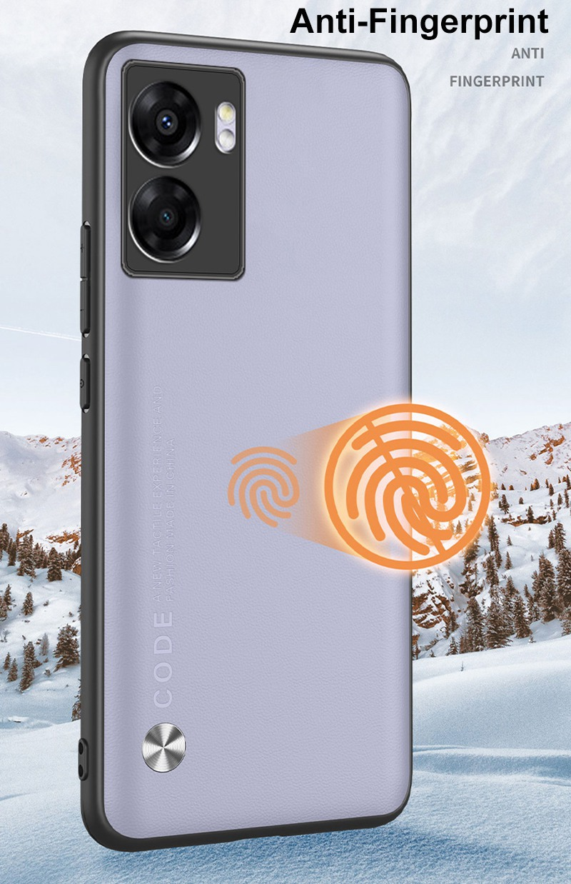 Luxus Leder Handyhülle für OPPO A97 A96 A77 A57 5G 2022 Hülle Matte Silikon Vollschutzhülle für OPPO A76 A36 A3_voghion.com