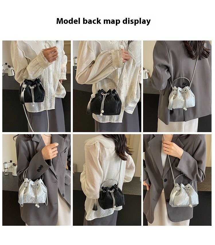 Texture di alta qualità popolare quest'anno, borsa con tasca a catena dal design di nicchia, nuova spalla monospalla in stile western di lusso leggero 2024_voghion.com