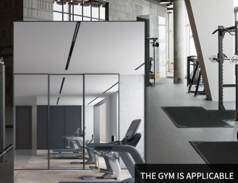 Home Yoga Verplaatsbare Volledige Lengte Met Wielen Vloer Gym Schoonheid Explosieveilige Dansspiegel_voghion.com