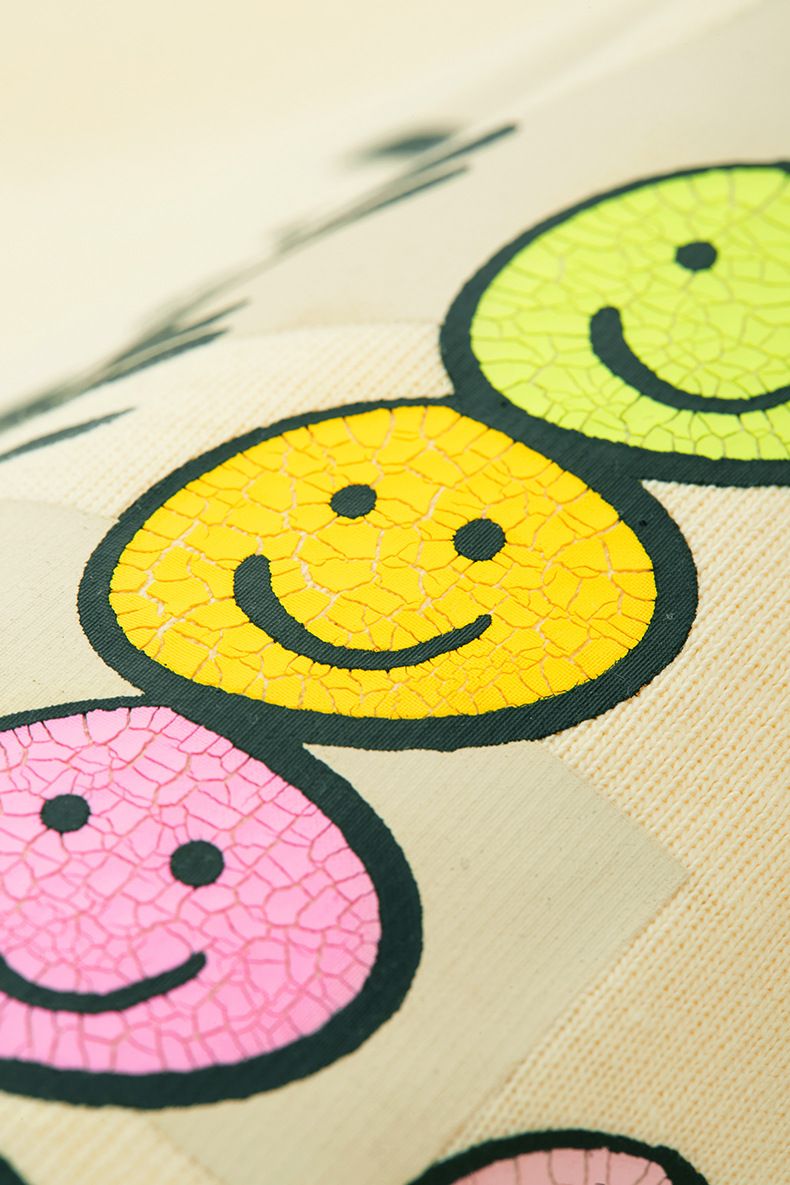 Männerkleeder Smiley Gesiicht Gekrasch Print T-Shirt 2025 Fréijoer a Summer Nei Trendy Mark Loose Perséinlechkeet Kuerzärmlech T-Shirt Männer a Fraen_voghion.com