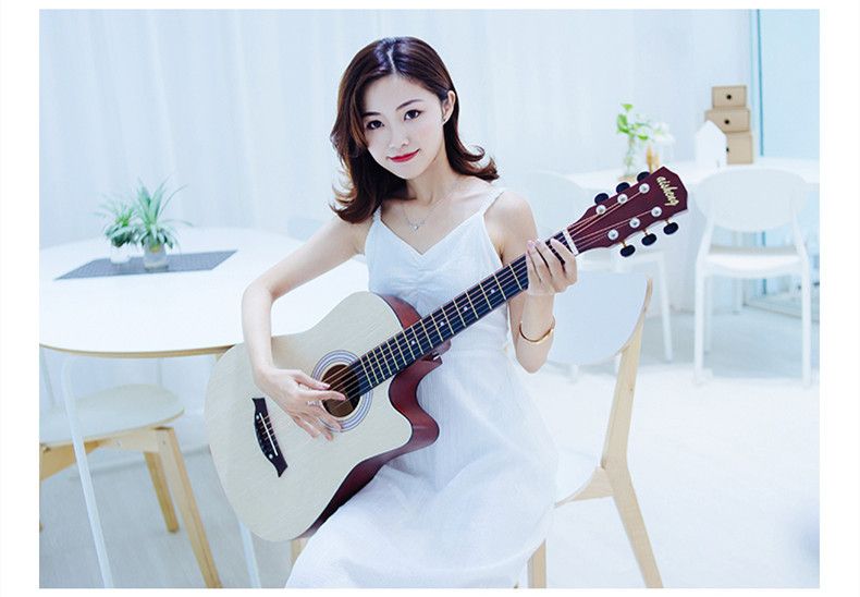 Gitár 38 hüvelykes akusztikus akusztikus gitár Rózsafa · Fehér tölgy · Rózsafa · Ében állomány_voghion.com