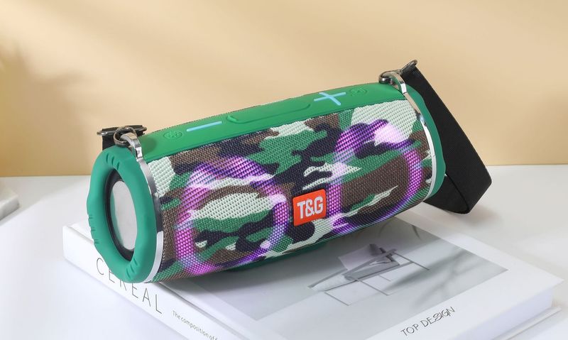 TG642 wireless Bluetooth subwoofer high volume outdoor portable waterproof car dual color light speaker_voghion.com