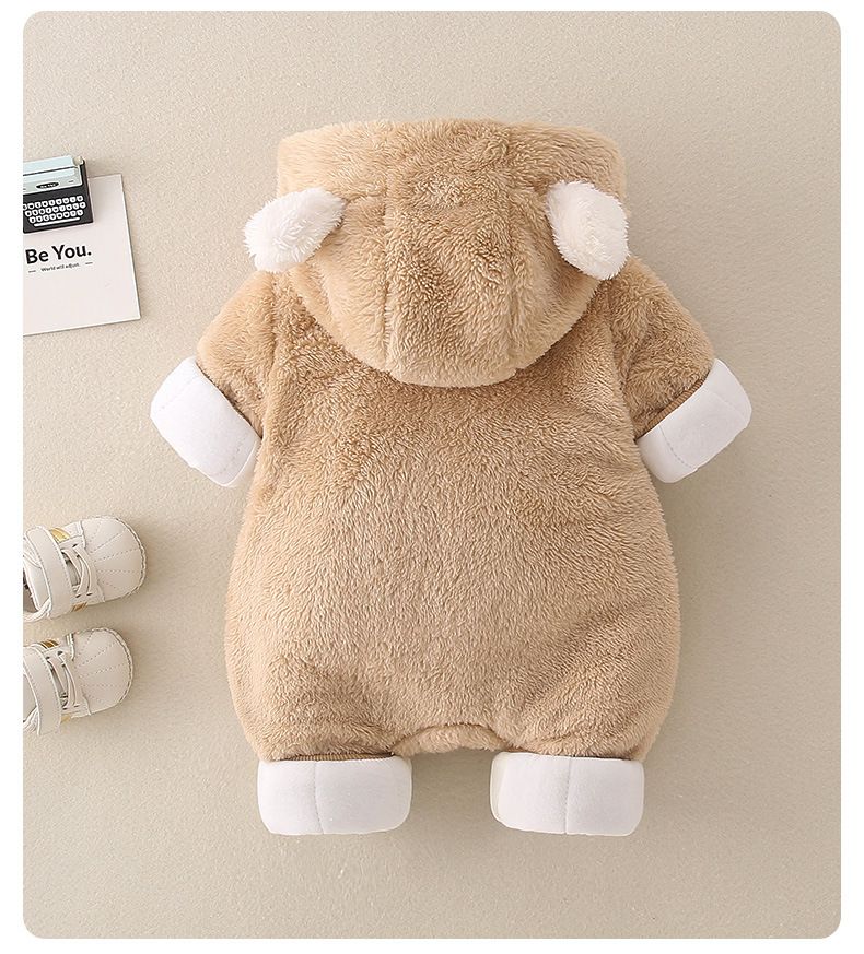 Baby höst vinterkläder med extra bomull tjockt hopp, skurna män och kvinnor baby flanell varmt utomhushopp_voghion.com