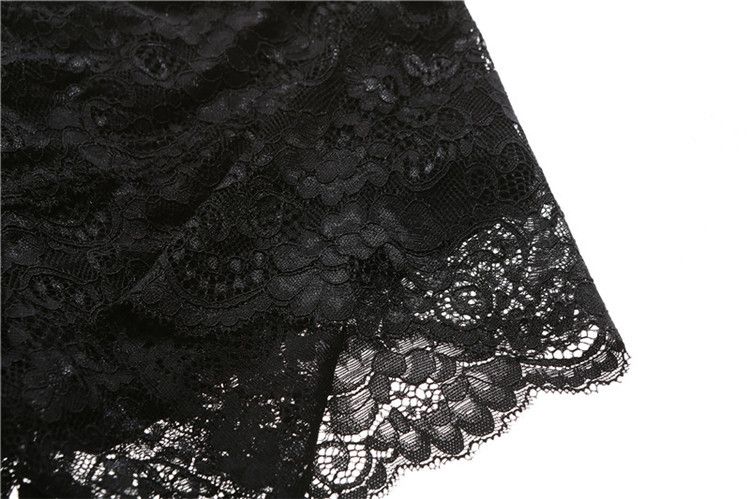 Underwear Girly leggings double lace lace border walk safety pants three-quarter pants_voghion.com