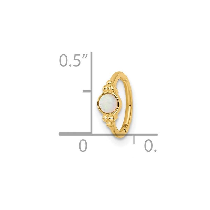 14k 18 Gauge Created Opal Cartilage Ring_voghion.com