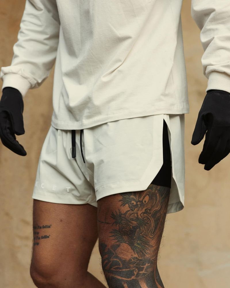 Shorts de gimnasio de 12,7 cm para hombre: malla transpirable para entrenamiento de verano (tejido elástico, secado rápido y ligero)_voghion.com