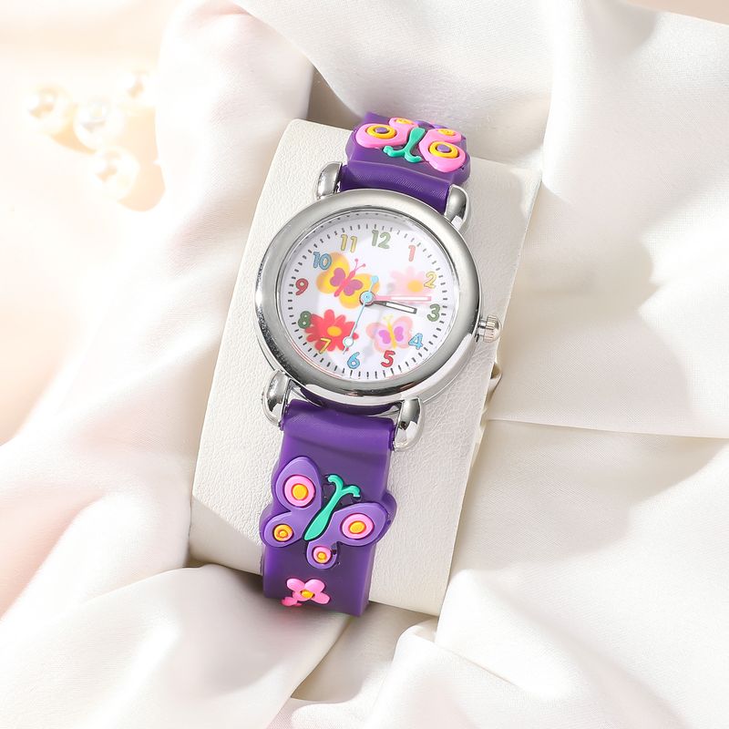 Children's Watches Children's Hot Style Butterfly Silicone Quartz Watch Boys Girls Student Large Dial_voghion.com