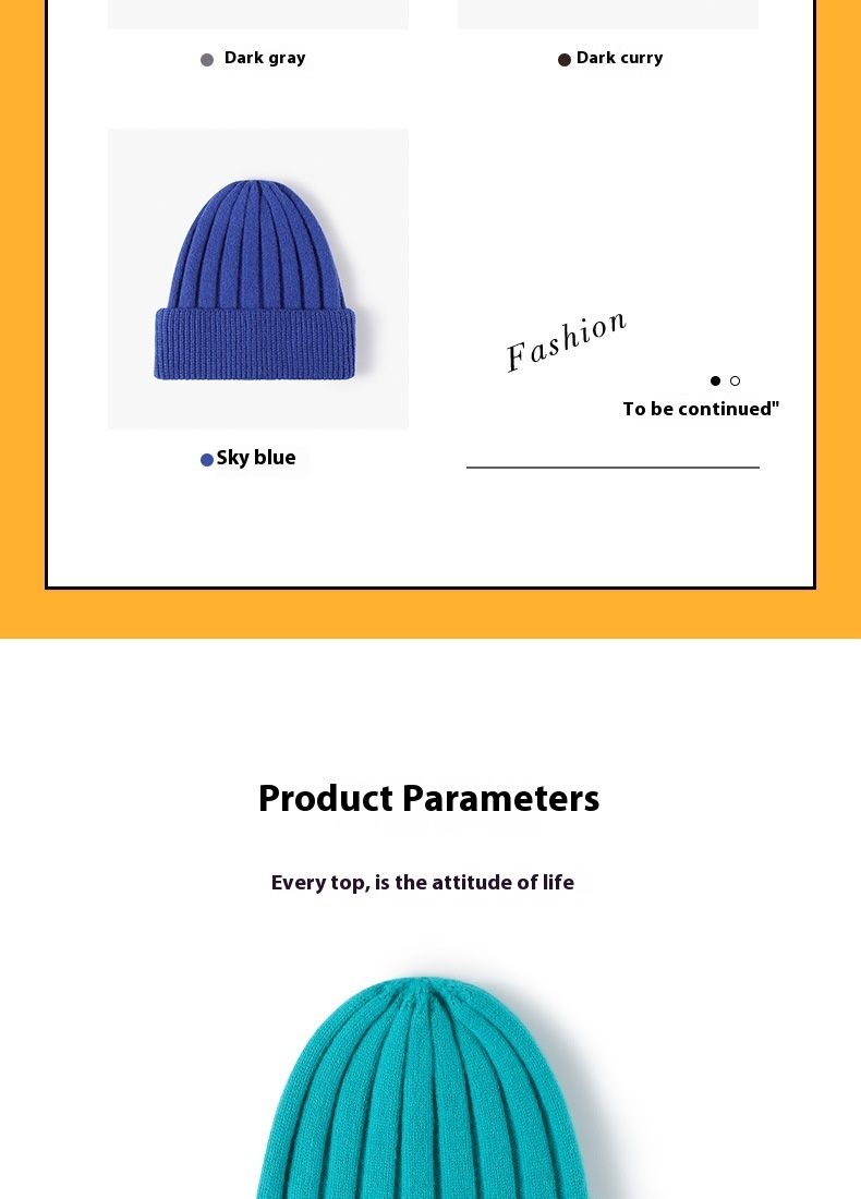 Knitted Hat For Women Versatile In Europe And America Warm And Cold Hat For Autumn And Winter Fashionable Outdoor Thick Men's Woolen Hat_voghion.com