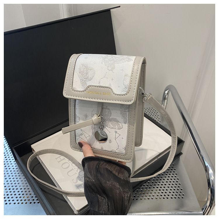 Casual Women's Bag Retro Small Square Bag Niche Embroidered Shoulder Mobile Phone Bag Oblique Span Bag_voghion.com