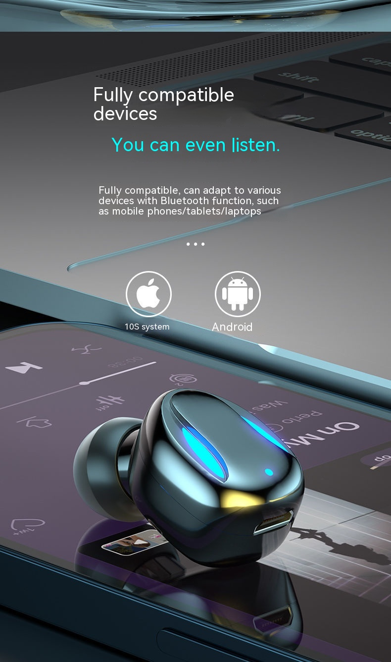 Nuovo auricolare M14 mini Bluetooth per auto con riduzione del rumore a orecchio singolo, standby ultra lungo_voghion.com
