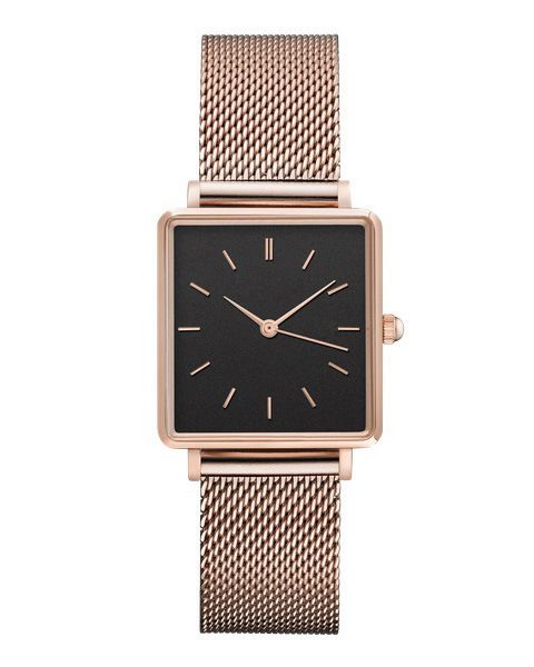 Montre à quartz rectangulaire et carrée étanche pour femme 833A_voghion.com