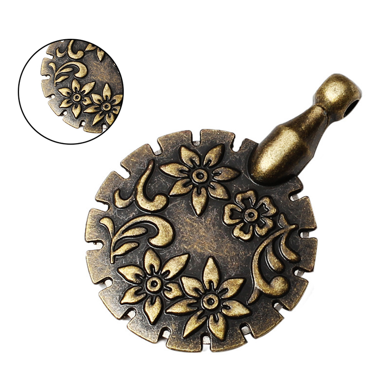 Metalen Draadbreker Retro Stijl Draadafsnijder Draad Garen Slice DIY Naaigereedschap Ronde Vorm Antiek Brons Ambachtelijke Hanger Usefu_voghion.com