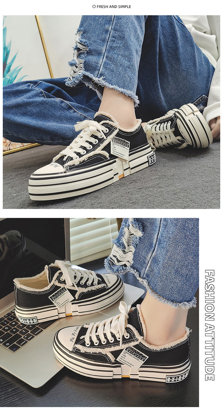 VASIBAEN Jiaben herren Schuhe Trendy Frühjahr Und Sommer Wu Jianhao Bettler leinwand schuhe männer paar Hong Kong stil skate schuhe männer_voghion.com