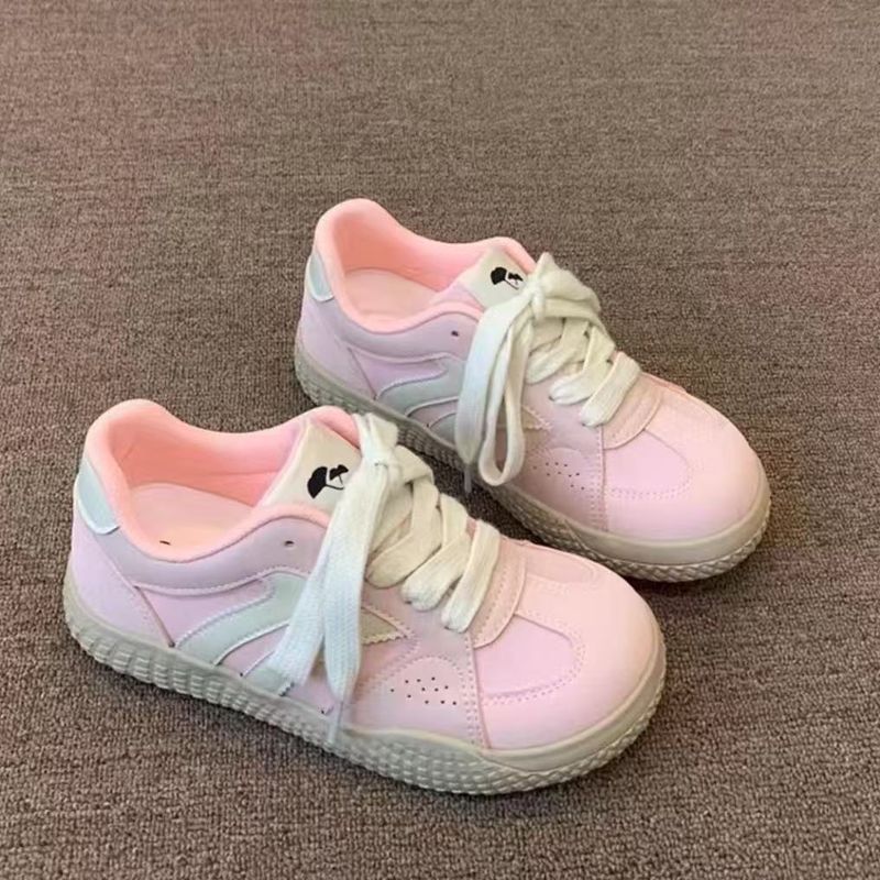 Niche Breathable Moral Training Shoes Women's Little White Shoes Show Feet Small Sports And Leisure Board Shoes_voghion.com