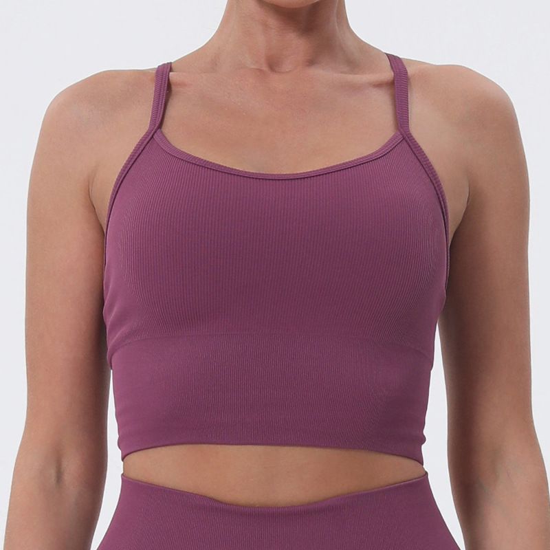 LazyZoom Nahtlose Yoga Kleidung Set High-End Sommer Sport Weste Für Frauen Hohe Qualität_voghion.com