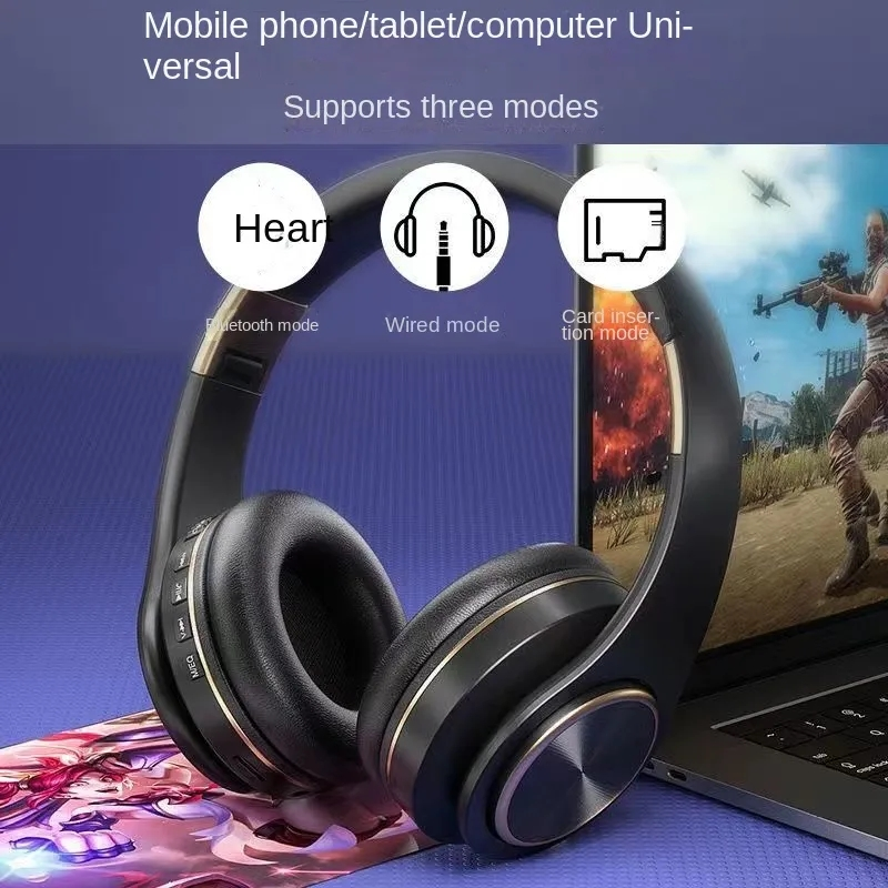 Bluetooth Headset Kabellos 9D Surround Sound Effekt Groussen Lautsprecher Héich Lautstäerkt All Handyen Universal Klappbar Droen_voghion.com