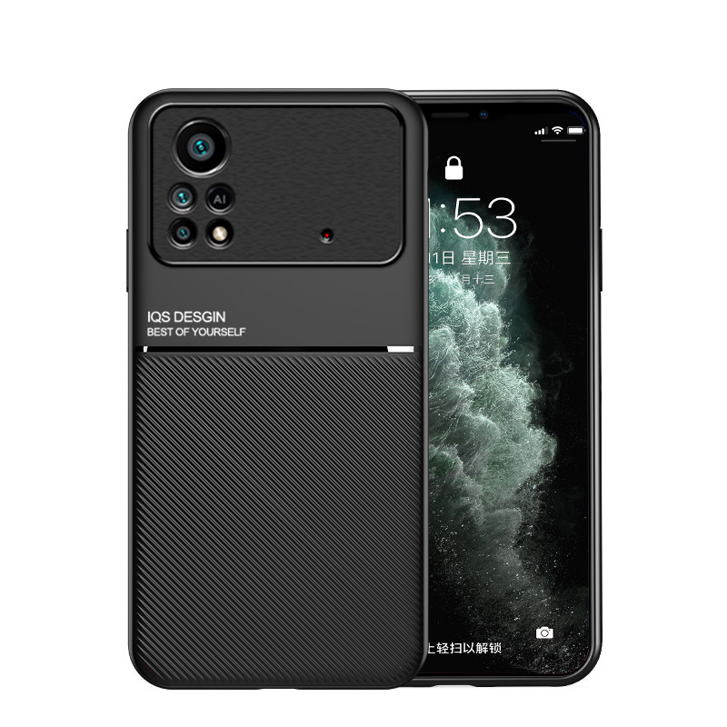 Tocco della pelle DELL'UNITÀ di elaborazione Della Copertura del Cuoio per Xiaomi Mi Poco X4 Pro X3 GT M4 Pro M3 F3 Redmi 10 10C 9 9A 9C 9T 8 Caso di Lusso Duro Posteriore_voghion.com