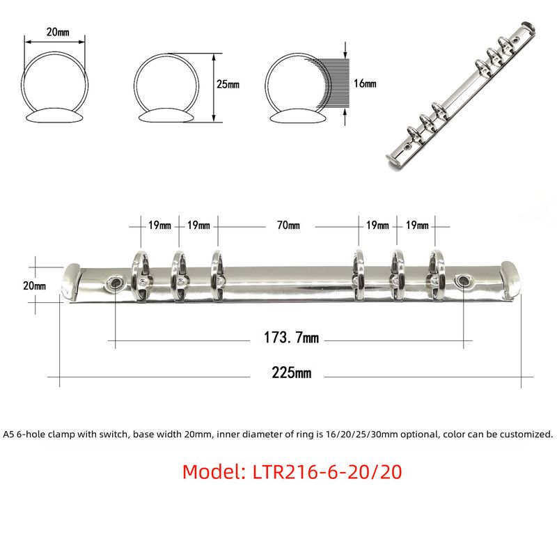 Mit hand aufrichtig umweltschutz galvanik dumm schwarz mitschüler rekord a5 schreibwaren clip 6 loch clip metall clip notebook bindung bindemittel_voghion.com