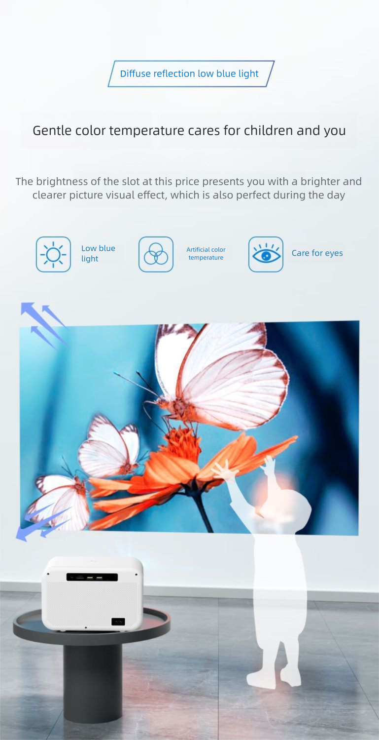 Proiettore Micro Shadow 2025 Ultra HD per casa, camera da letto, dormitorio, studenti, piccolo 5G collegabile allo schermo del telefono cellulare_voghion.com